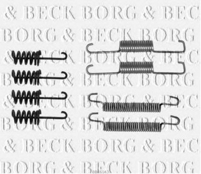BORG & BECK bbk6143 -  Комплектующие, колодки дискового тормоза